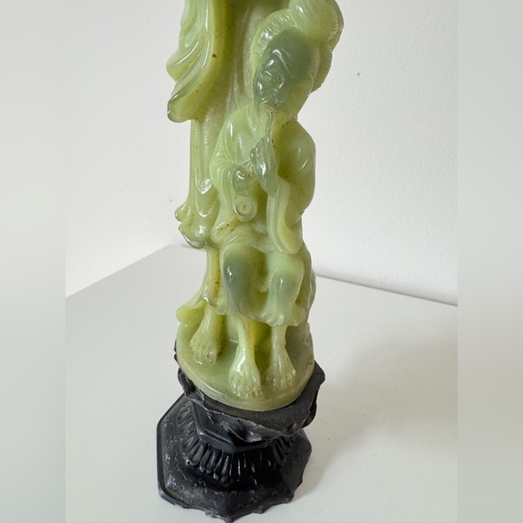 Vintage Chinese Shou Xing God of Longevity Statue on Base 12in - Picture 6 of 7